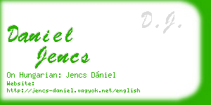 daniel jencs business card